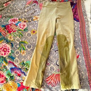 EQUISSENTIALS tan goat skin equestrian riding jodhpurs breeches pull on size 28